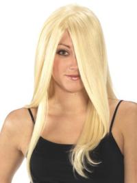 Blonde Full Lace Wig with Bangs – Long Human Hair for a Perfect Look
